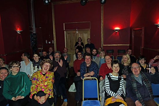Audience at the Marlborough pub and theatre in Brighton