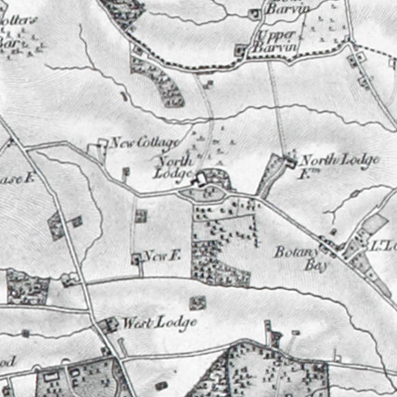 Ordnance Survey First Series map for Enfield Chase