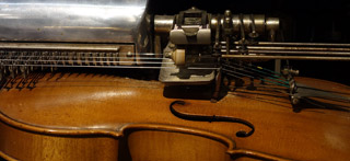 A close-up of an instrument at the Musical Museum