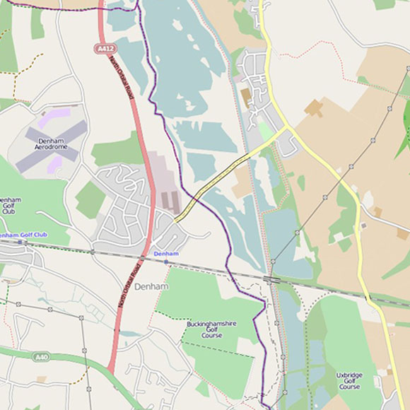London map OpenStreetMap for South Harefield